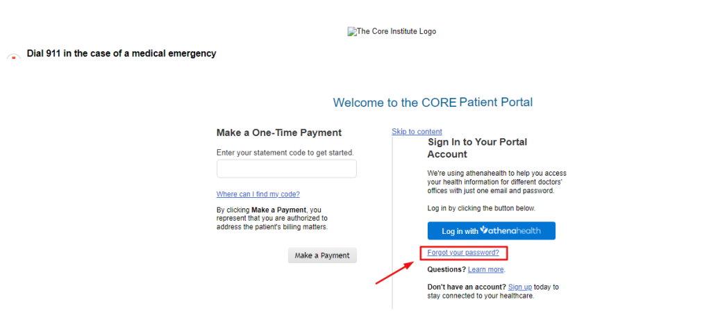 Core Institute Patient Portal