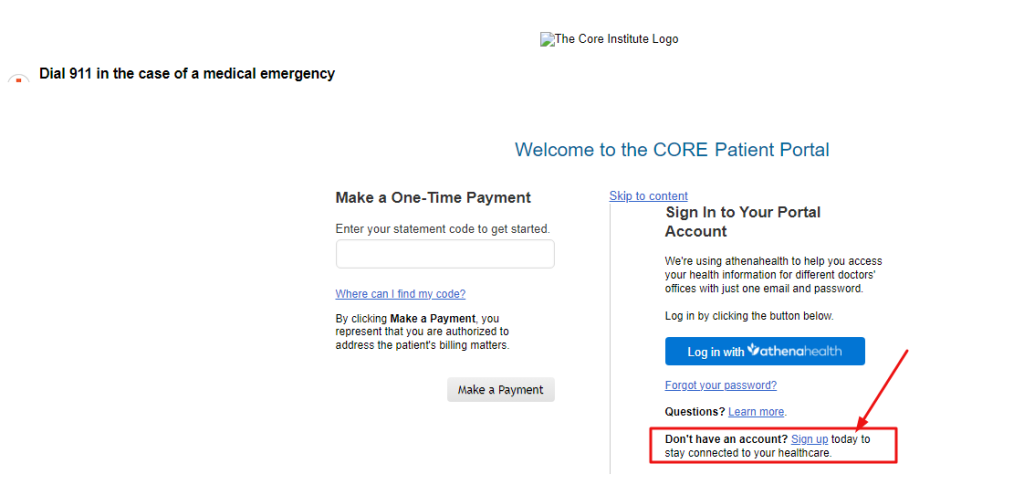 Core Institute Patient Portal